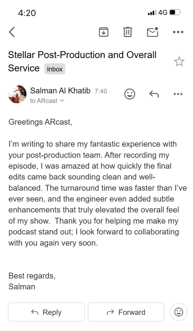 Client testimonial 20